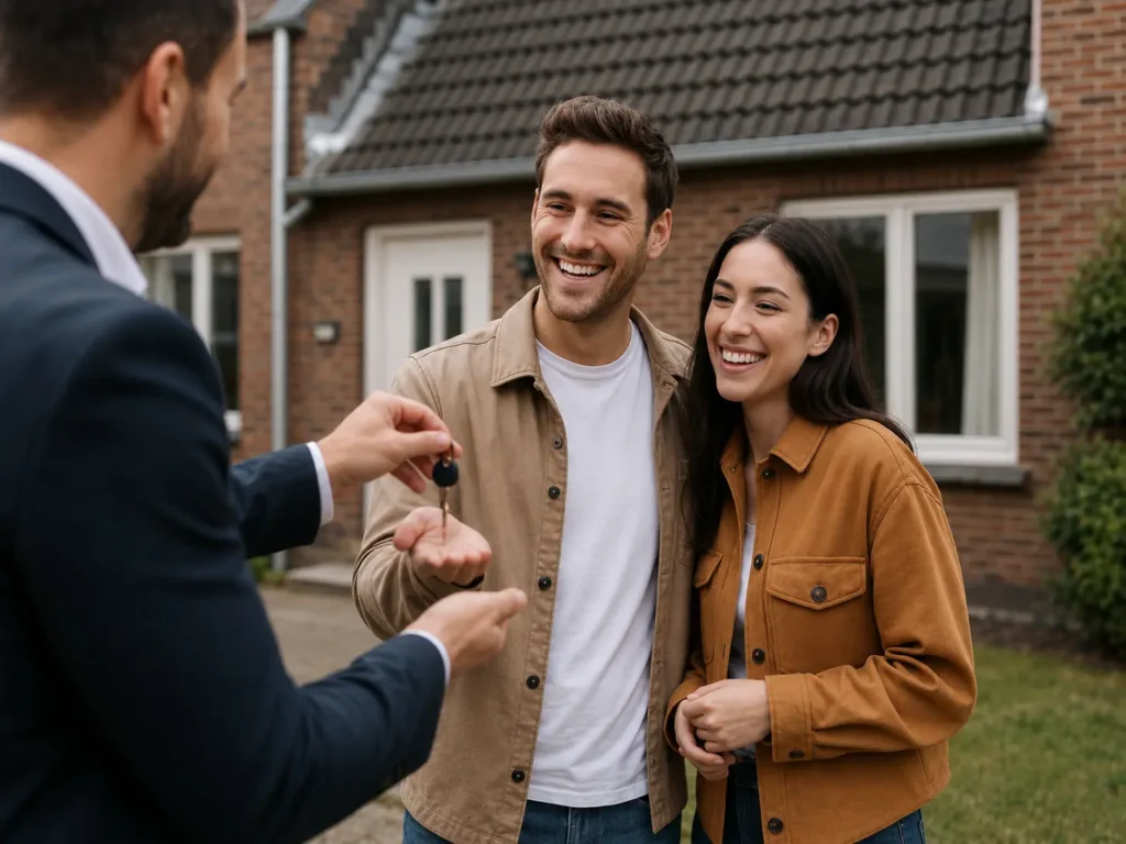 Starter ontvangt sleutel van nieuwbouwwoning gekocht via KoopStart